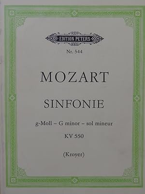 Image du vendeur pour MOZART W. A. Sinfonie Symphonie G moll KV 550 Orchestre 1981 mis en vente par partitions-anciennes