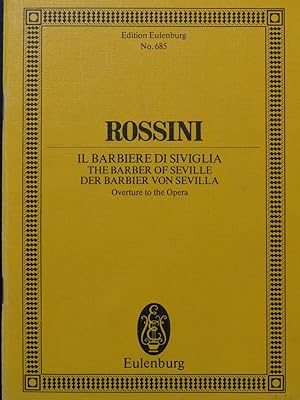 Image du vendeur pour ROSSINI G. Il Barbiere di Siviglia Ouverture Orchestre mis en vente par partitions-anciennes