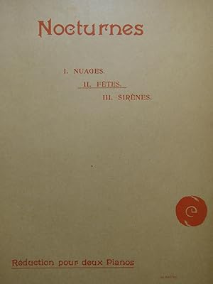 Seller image for DEBUSSY Claude Nocturnes No 2 Ftes 2 Pianos 4 mains ca1930 for sale by partitions-anciennes
