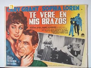 Image du vendeur pour TE VERE EN MIS BRAZOS - 1958Dir: MELVILLE SHAVELSONCast: CARY GRANTSOPHIA LORENMARTHA HYERHARRY GUARDINOMEXICO24,2 x 19,2 Cm.-10 x 8 INCHESPLEASE CHECK THE PICTURE FOR CONDITION mis en vente par ORIGINAL LOBBY CARD