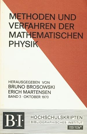 Bild des Verkufers fr Methoden und Verfahren der mathematischen Physik. Bd. 3 (BI Hochschulskripten 722/722a). zum Verkauf von Antiquariat Bernhardt