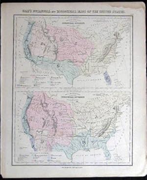 Bild des Verkufers fr Original Hand-Colored Gray's Botanical and Zoological Maps of the United States zum Verkauf von Certain Books, ABAA