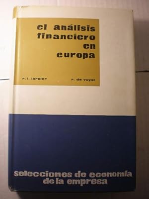 Seller image for El anlisis financiero en Europa for sale by Librera Antonio Azorn