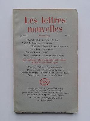 Les Lettres Nouvelles n° 31 (1955)