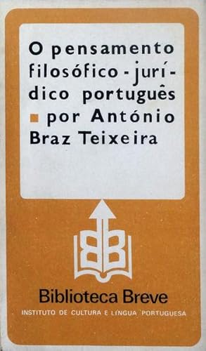 Seller image for O PENSAMENTO FILOSFICO-JURDICO PORTUGUS. for sale by Livraria Castro e Silva