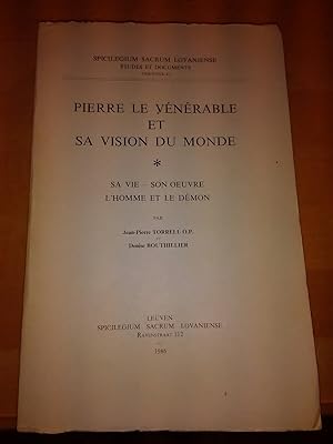 Bild des Verkufers fr Pierre le Vnrable et sa vision du monde. Sa vie, son oeuvre, l'homme et le dmon. zum Verkauf von Antiquariat Thomas Nonnenmacher