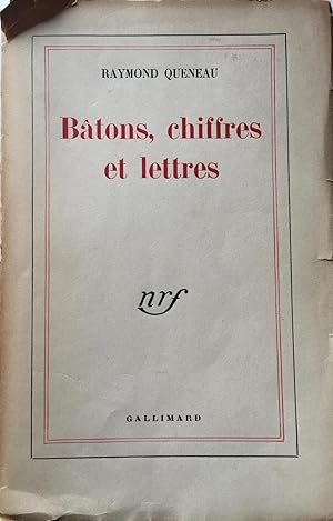 Bâtons, chiffres et lettres. (Dédicacé à Jean Cau)