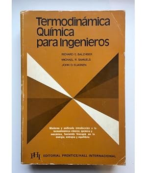 Seller image for TERMODINMICA QUMICA PARA INGENIEROS for sale by Librera Llera Pacios