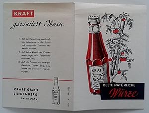 Werbefaltblatt, KraftTomato Ketchup