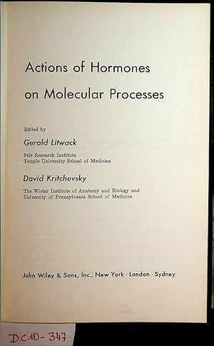 Actions of Hormones on Molecular Processes.