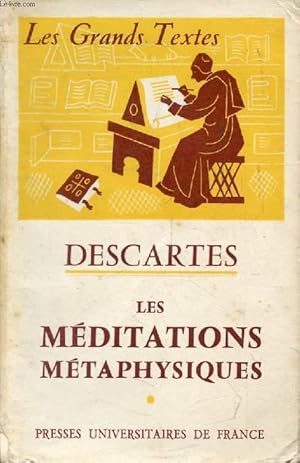 Seller image for DESCARTES, LES MEDITATIONS METAPHYSIQUES (Les Grands Textes) for sale by Le-Livre