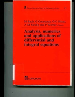 Bild des Verkufers fr Analysis, Numerics and Applications of Differential and Integral Equations (Chapman & Hall/CRC Research Notes in Mathematics Series) zum Verkauf von Orca Knowledge Systems, Inc.