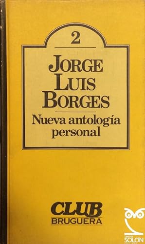 Imagen del vendedor de Jorge Luis Borges. Nueva antologa personal a la venta por LIBRERA SOLN