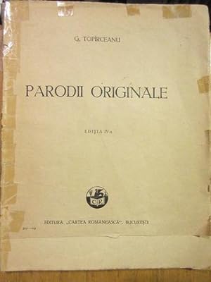Seller image for Parodii originale. Editia 4-a. for sale by Antiquariat an der Uni Muenchen