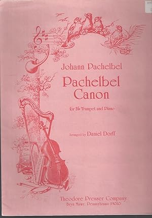 Imagen del vendedor de Pachelbel Canon for Bb Trumpet & Piano a la venta por Vada's Book Store