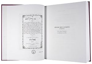 Seller image for Sefer Ben Gurion (Yosipon). First Ladino Translation by Abraham Asa (1753). A Critical Edition for sale by ERIC CHAIM KLINE, BOOKSELLER (ABAA ILAB)