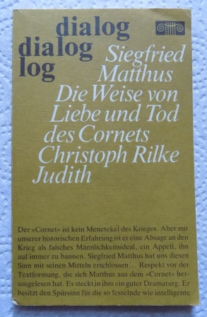 Die Weise von Liebe und Tod des Cornets Christoph Rilke - Judith. Libretti.