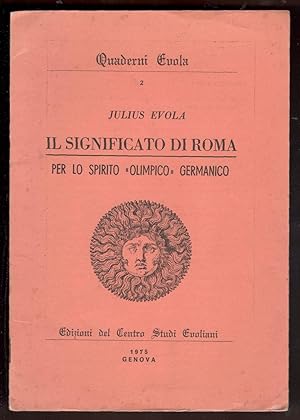 Il significato di Roma per lo Spirito "olimpico" germanico