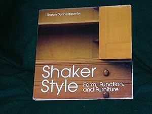 Shaker Style Form Function and Furniture