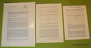 Flechten: Konvolut von 3 Sonderdrucken aus den Jahren 1987 bis 1990.