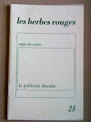 Bild des Verkufers fr La Publicit discrte zum Verkauf von Livresse
