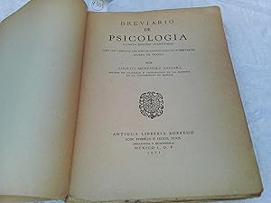 Image du vendeur pour Breviario de psicologa con las lminas del psicodiagnostico de Rorschach. mis en vente par Librera "Franz Kafka" Mxico.