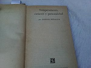 Seller image for Temperamento carcter y personalidad. for sale by Librera "Franz Kafka" Mxico.