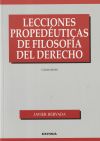 Lecciones Propedéuticas de Filosofía del Derecho