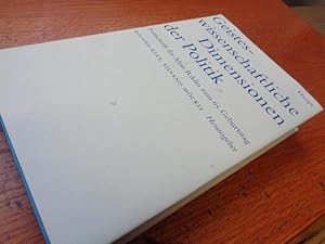 Seller image for Geisteswissenschaftliche Dimensionen der Politik: Festschrift fr Alois Riklin zum 65. Geburtstag for sale by suspiratio - online bcherstube