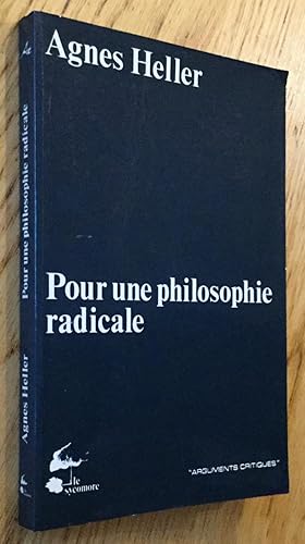 Pour une philosophie radicale