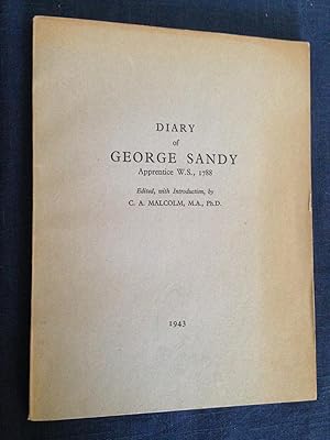 Diary of George Sandy Apprentice W.S., 1788