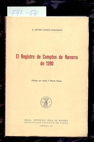 Seller image for EL REGISTRO DE COMPTOS DE NAVARRA DE 1280 for sale by Libreria 7 Soles