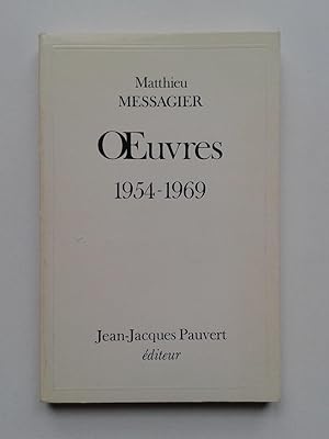 Image du vendeur pour Oeuvres 1954-1969 mis en vente par Pascal Coudert