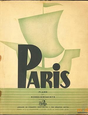 Seller image for PARIS, PLANS ET RENSEIGNEMENTS, extrait du Bottin for sale by La Memoire du Droit