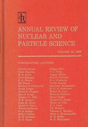 Immagine del venditore per 38: Annual Review of Nuclear and Particle Science: 1988 (Annual Review of Nuclear & Particle Science). venduto da Antiquariat Bernhardt