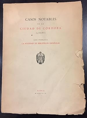 Casos notables de la Ciudad de Córdoba (¿1618?)