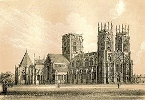 Bild des Verkufers fr An Historical & Descriptive Guide to York Cathedral and Its Antiquities zum Verkauf von Antiquariat ABATON oHG