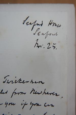 Seller image for ALS. LETTER : Alfred Lord Tennyson, Signed & Dated . for sale by HALEWOOD : ABA:ILAB : Booksellers :1867