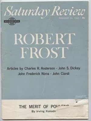 Saturday Review February 23, 1963: Robert Frost