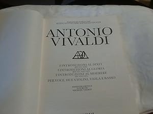 Introduzioni / Antonio Vivaldi - Ed. critica / a cura von Michael Talbot.