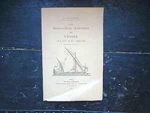 Seller image for Les messageries maritimes de Venise aux XIVe & XVe sicles for sale by Librairie Brjon