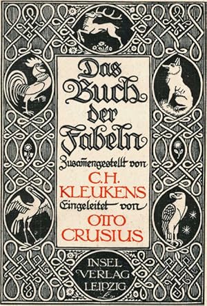 Imagen del vendedor de (Auswahl), Das Buch der Fabeln. Einl. von O. Crusius. Einband, Titelzeichn. u. Initialen in Rot von Ludwig Enders. a la venta por ANTIQUARIAT MATTHIAS LOIDL