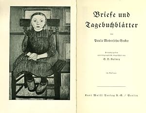 Bild des Verkufers fr Briefe und Tagebuchbltter. Hrsg. und biographisch eingefhrt von S.D. Gallwitz. zum Verkauf von ANTIQUARIAT MATTHIAS LOIDL