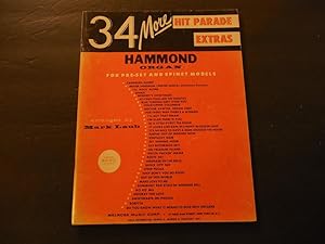 34 More Hit Parade Extras Hammond Organ Pre-Set, Spinet Models 1959