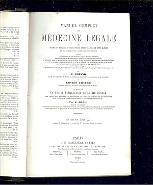 Seller image for MANUEL COMPLET de MEDECINE LGALE - 1869 for sale by LA FRANCE GALANTE