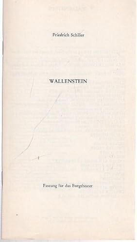 Seller image for Wallenstein. for sale by Antiquariat Carl Wegner