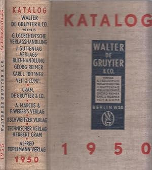 Imagen del vendedor de Verlagskatalog 1749 - 1949 UND Nachtrag 1950 - 1955. 2 Bnde. a la venta por Antiquariat Carl Wegner