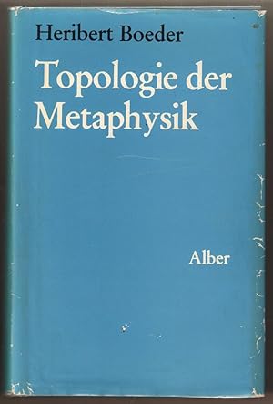 Bild des Verkufers fr Topologie der Metaphysik. zum Verkauf von Antiquariat Neue Kritik