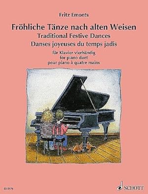 Bild des Verkufers fr Frhliche Tnze nach alten Weisen : fr Klavier vierhndig. Klavier 4-hndig., Europische Klavierschule zum Verkauf von AHA-BUCH GmbH