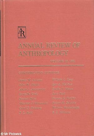 Annual Review of Anthropology Volume 10